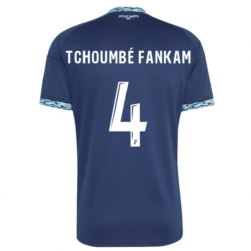 Danxen Kid Erwan Tchoumbé Fankam #4 Steelblue White Home Jersey 2026/27 T-Shirt