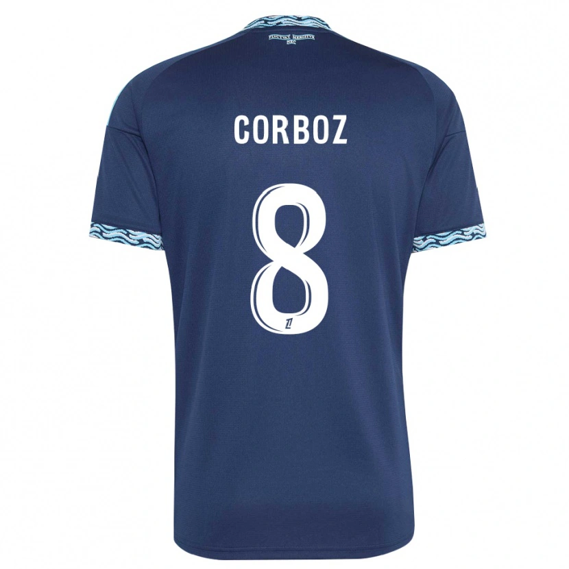 Danxen Kid Daphné Corboz #8 Steelblue White Home Jersey 2026/27 T-Shirt