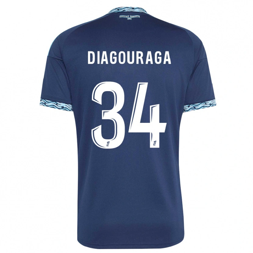 Danxen Kid Djibril Diagouraga #34 Steelblue White Home Jersey 2026/27 T-Shirt