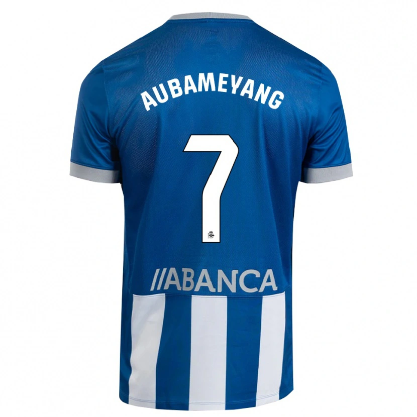 Danxen Kid Pierre-Emerick Aubameyang #7 Blue Gray White Home Jersey 2026/27 T-Shirt