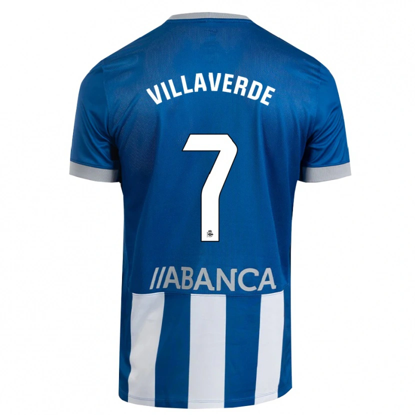 Danxen Kid Hugo Villaverde #7 Blue Gray White Home Jersey 2026/27 T-Shirt