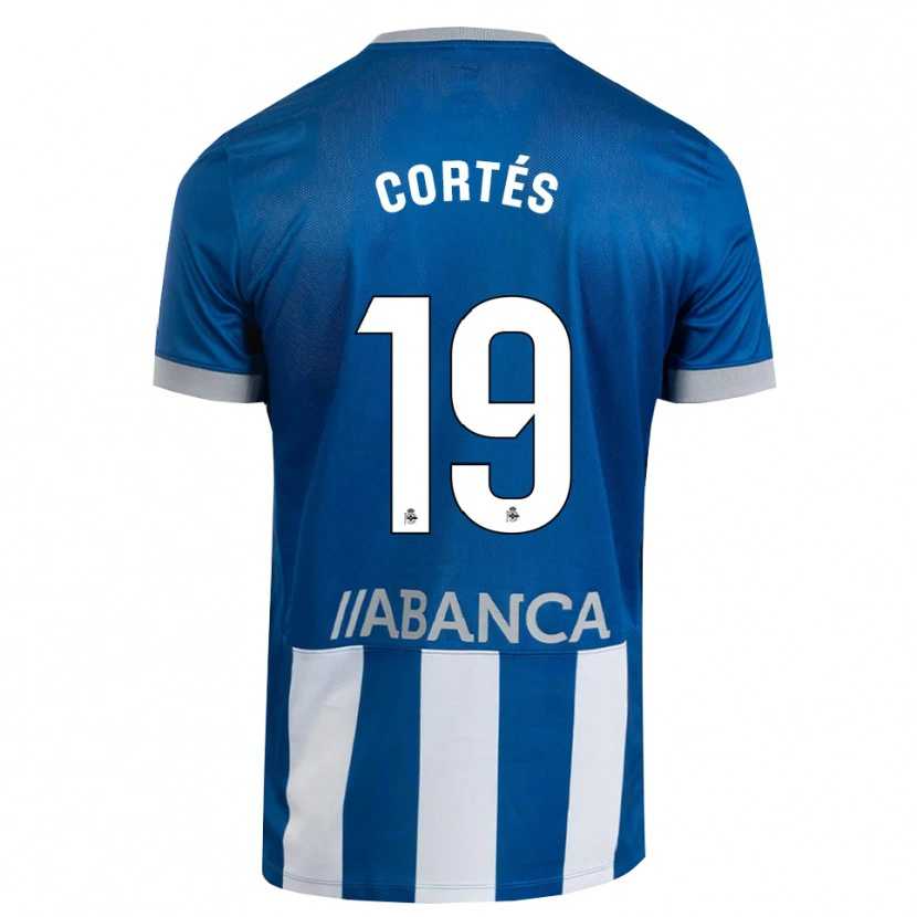 Danxen Kid Pablo Cortés #19 Blue Gray White Home Jersey 2026/27 T-Shirt