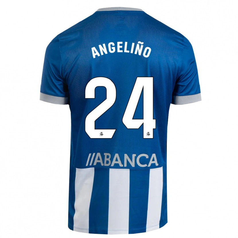 Danxen Kid Angeliño #24 Blue Gray White Home Jersey 2026/27 T-Shirt