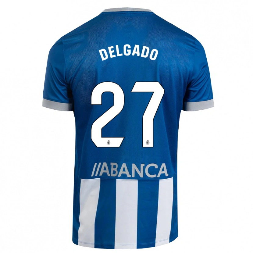 Danxen Kid Álex Delgado #27 Blue Gray White Home Jersey 2026/27 T-Shirt