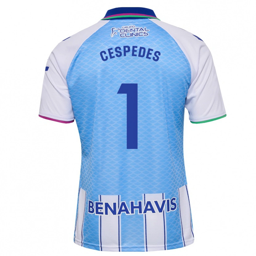 Danxen Kid Andrés Céspedes #1 Deep Sky Blue White Home Jersey 2026/27 T-Shirt