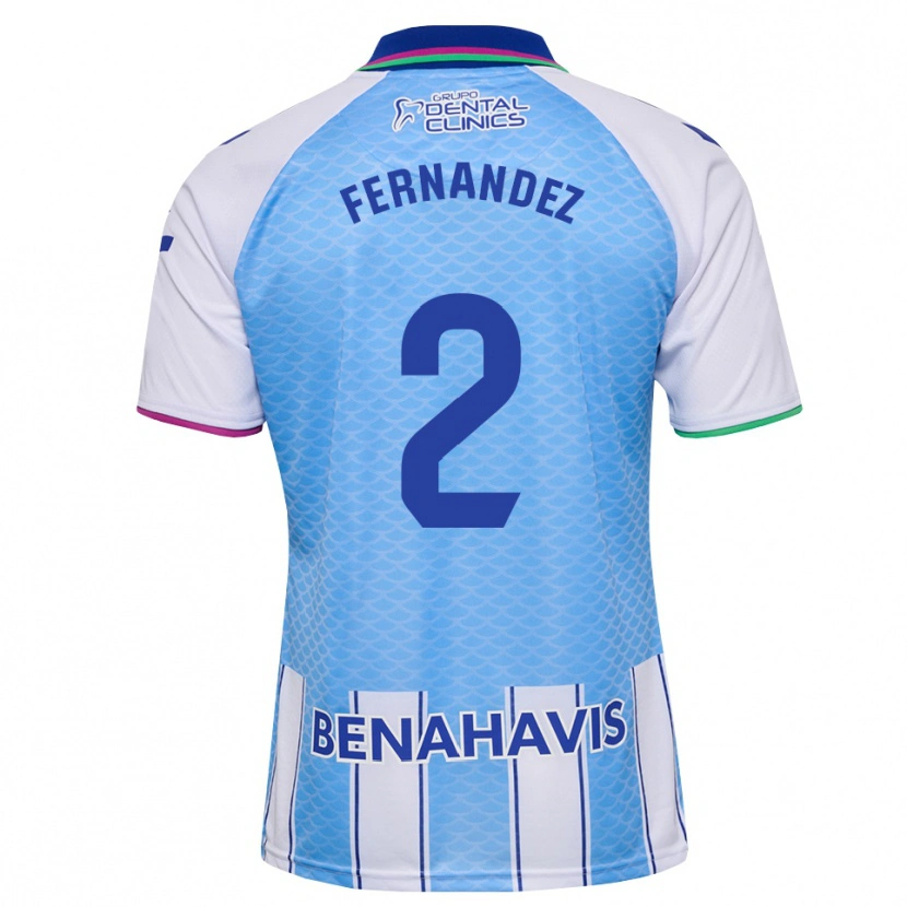 Danxen Kid Aron Neqach Fernández #2 Deep Sky Blue White Home Jersey 2026/27 T-Shirt