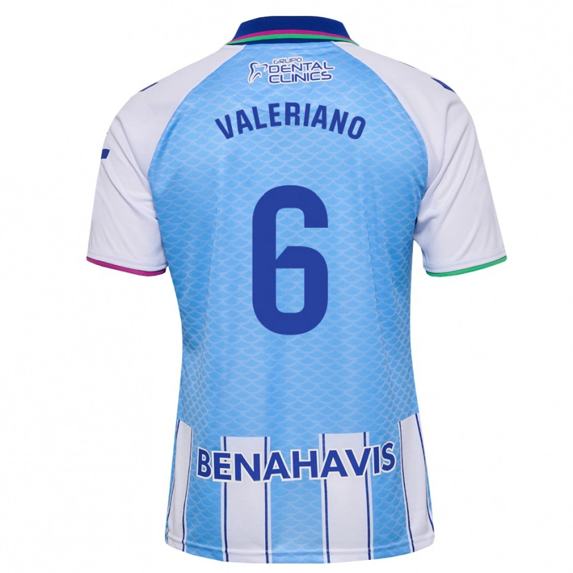 Danxen Kid Nerea Valeriano Martínez #6 Deep Sky Blue White Home Jersey 2026/27 T-Shirt
