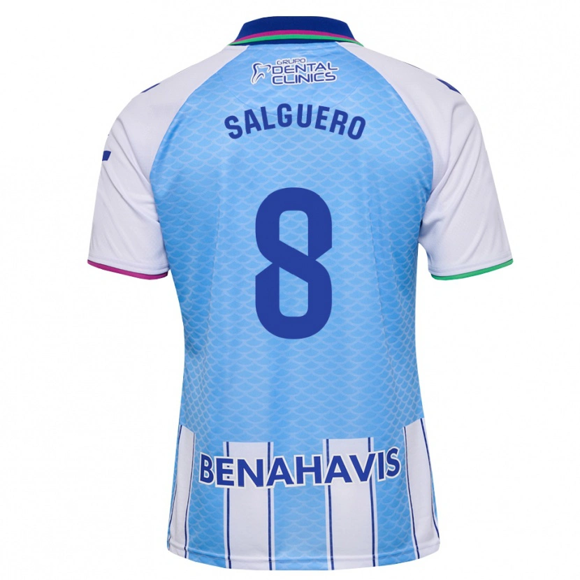Danxen Kid Ismael Salguero #8 Deep Sky Blue White Home Jersey 2026/27 T-Shirt