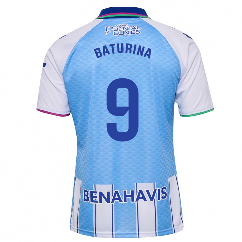 Danxen Kid Roko Baturina #9 Deep Sky Blue White Home Jersey 2026/27 T-Shirt