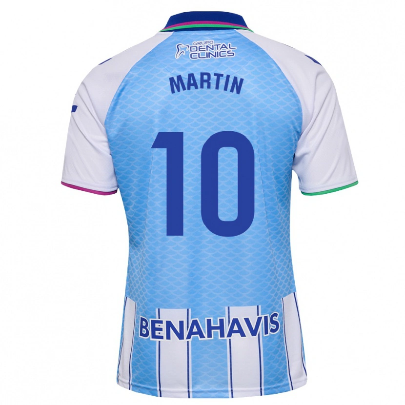 Danxen Kid Jesús Martín #10 Deep Sky Blue White Home Jersey 2026/27 T-Shirt