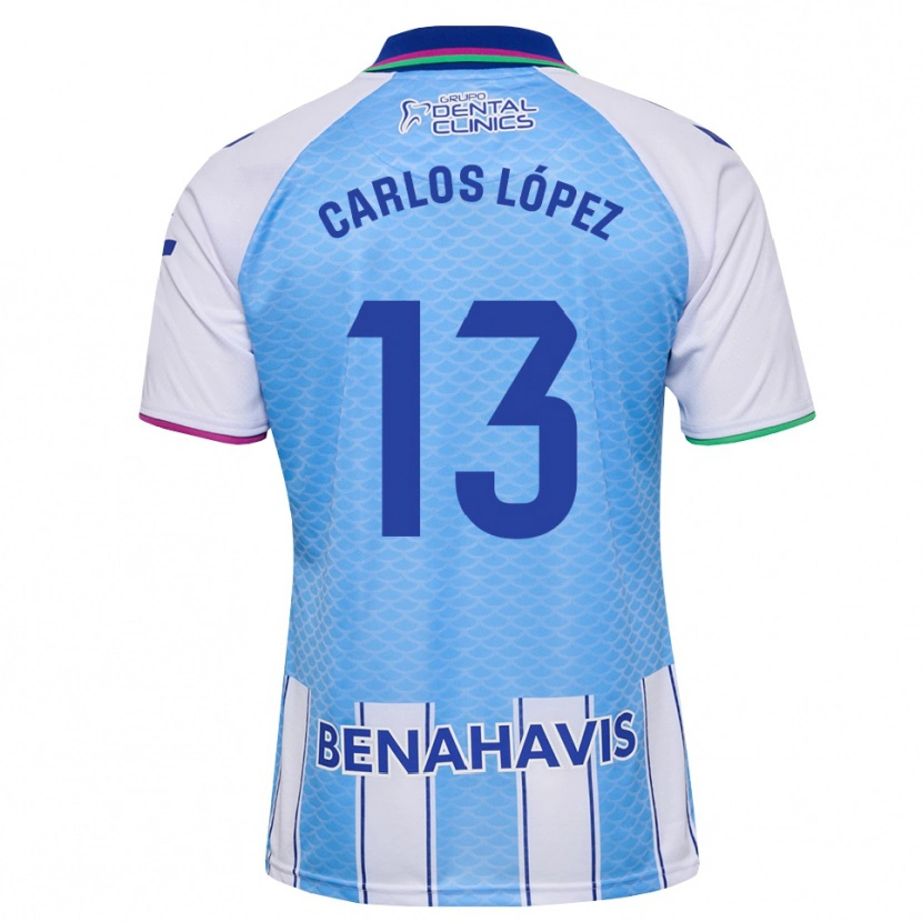 Danxen Kid Carlos López #13 Deep Sky Blue White Home Jersey 2026/27 T-Shirt