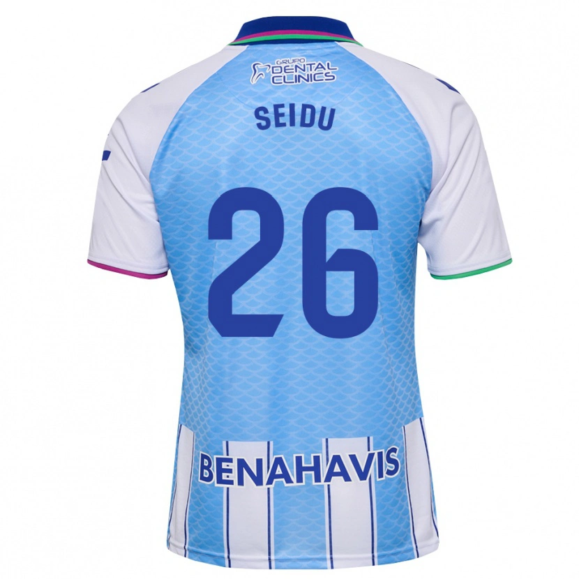 Danxen Kid Abubakar Seidu #26 Deep Sky Blue White Home Jersey 2026/27 T-Shirt