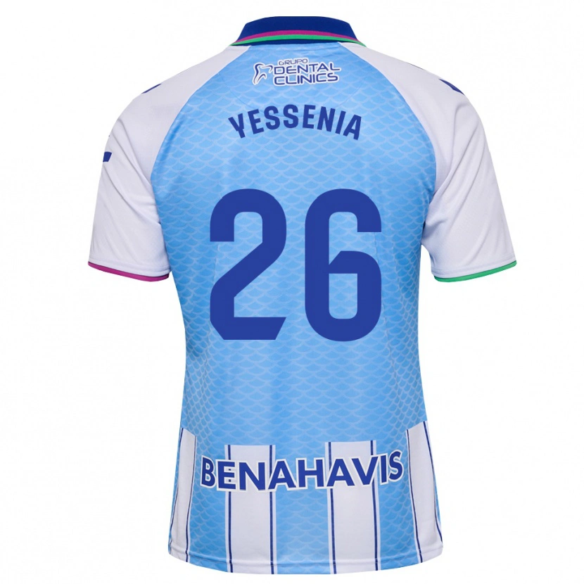 Danxen Kid Yessenia Alcaide Martin #26 Deep Sky Blue White Home Jersey 2026/27 T-Shirt