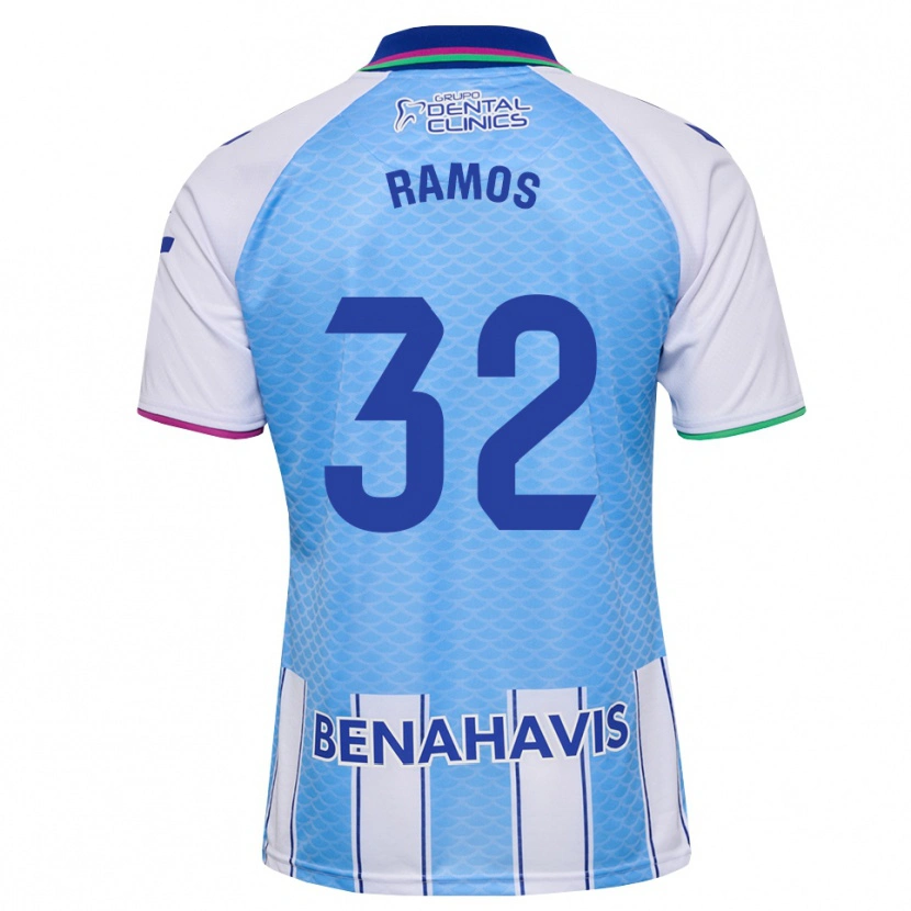 Danxen Kid Salva Ramos #32 Deep Sky Blue White Home Jersey 2026/27 T-Shirt