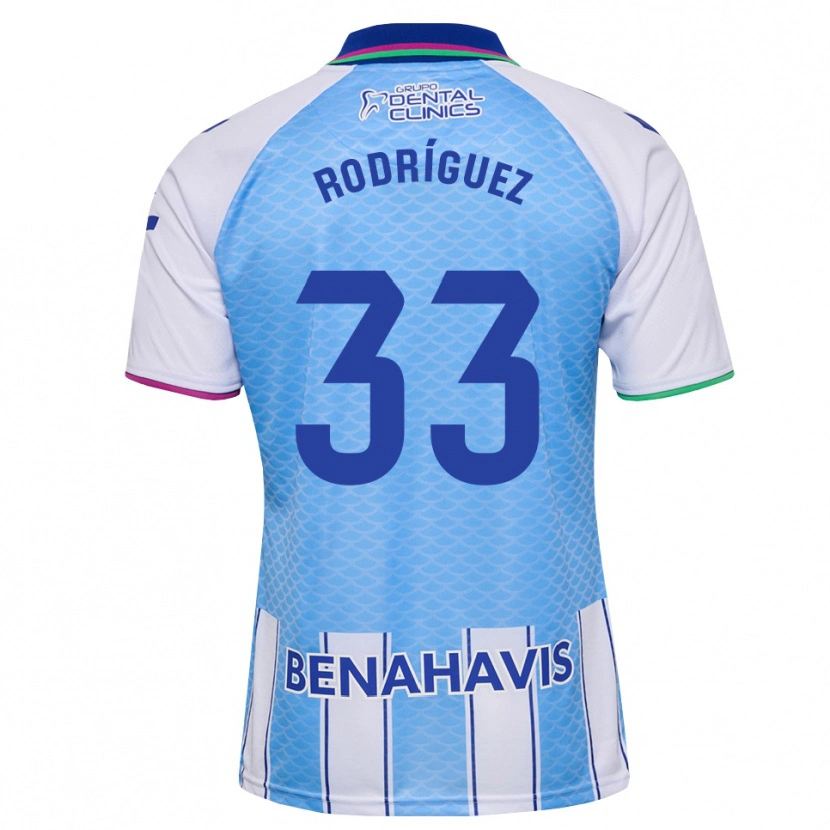 Danxen Kid Alfonso Rodríguez #33 Deep Sky Blue White Home Jersey 2026/27 T-Shirt
