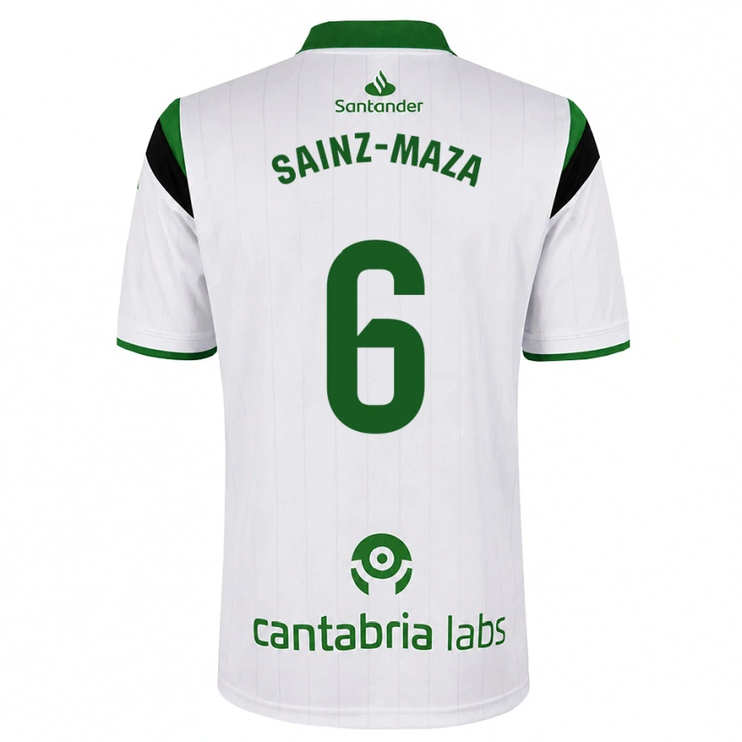 Danxen Kid Íñigo Sainz-Maza #6 White Green Black Home Jersey 2026/27 T-Shirt