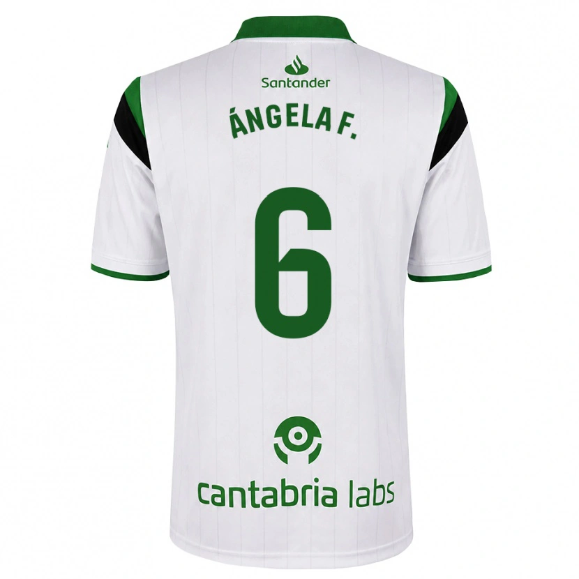 Danxen Kid Ángela Fernández Fraile #6 White Green Black Home Jersey 2026/27 T-Shirt