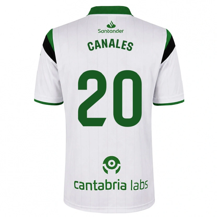 Danxen Kid Sergio Canales #20 White Green Black Home Jersey 2026/27 T-Shirt