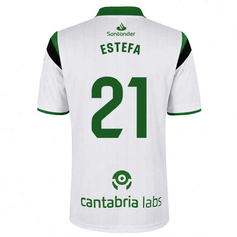 Danxen Kid Estefanía Torralba Pareja #21 White Green Black Home Jersey 2026/27 T-Shirt