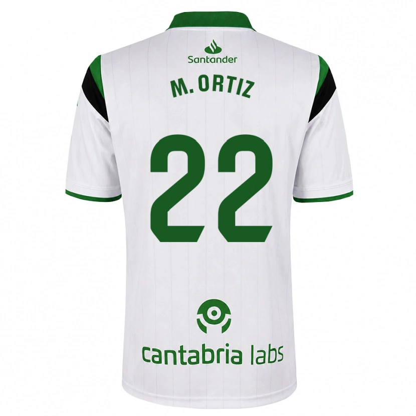 Danxen Kid María Ortiz Heras #22 White Green Black Home Jersey 2026/27 T-Shirt