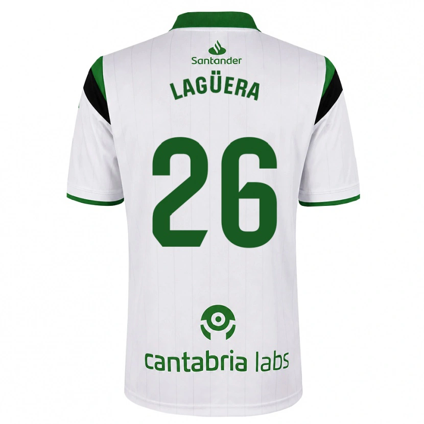 Danxen Kid Christian Lagüera #26 White Green Black Home Jersey 2026/27 T-Shirt