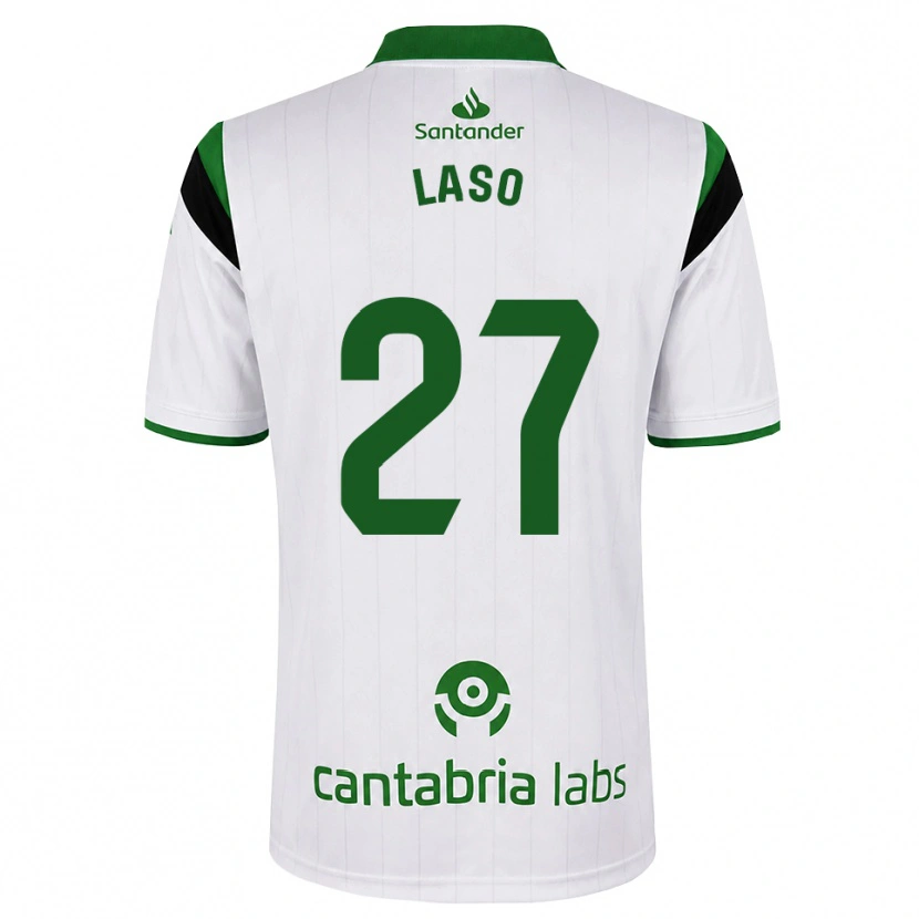 Danxen Kid Alejandro Laso #27 White Green Black Home Jersey 2026/27 T-Shirt