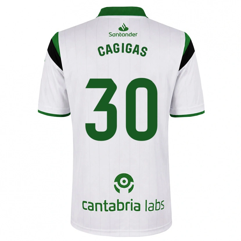 Danxen Kid Iván Cagigas #30 White Green Black Home Jersey 2026/27 T-Shirt
