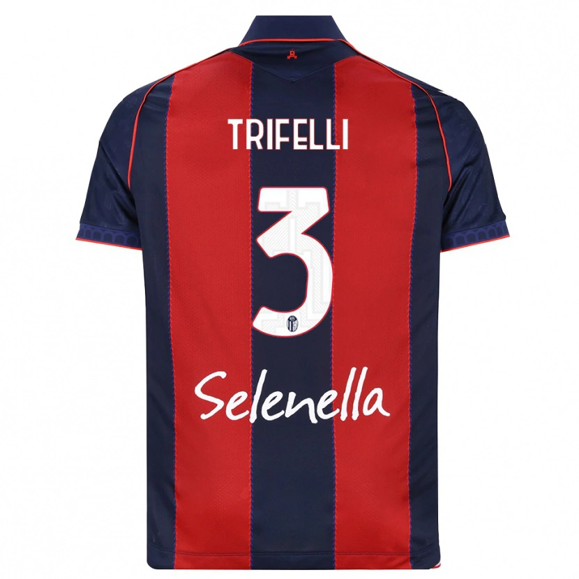 Danxen Kid Edoardo Trifelli #3 Royal Blue Red White Home Jersey 2026/27 T-Shirt