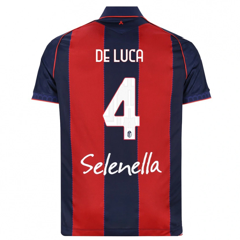 Danxen Kid Alessandro De Luca #4 Royal Blue Red White Home Jersey 2026/27 T-Shirt