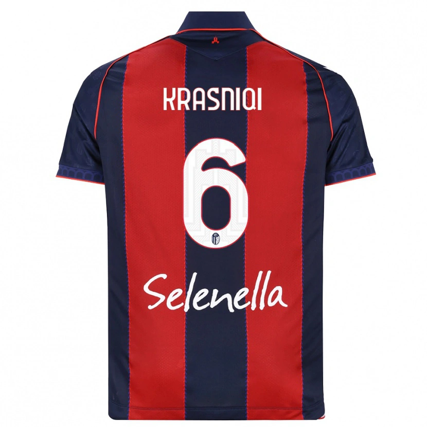 Danxen Kid Besalet Krasniqi #6 Royal Blue Red White Home Jersey 2026/27 T-Shirt