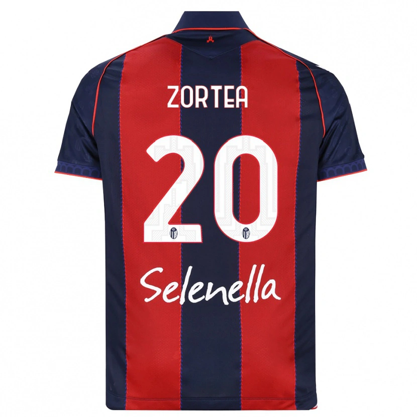Danxen Kid Nadir Zortea #20 Royal Blue Red White Home Jersey 2026/27 T-Shirt