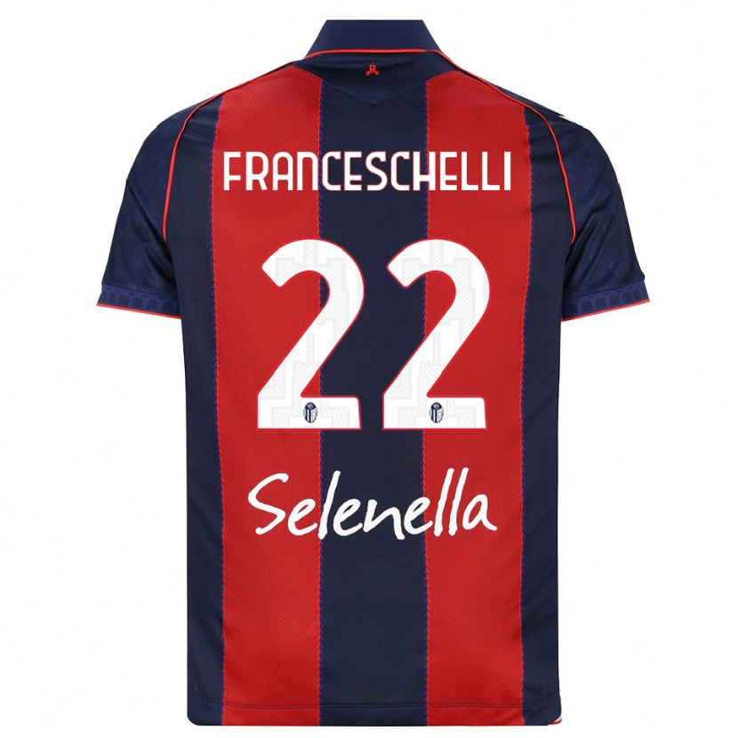Danxen Kid Matteo Franceschelli #22 Royal Blue Red White Home Jersey 2026/27 T-Shirt