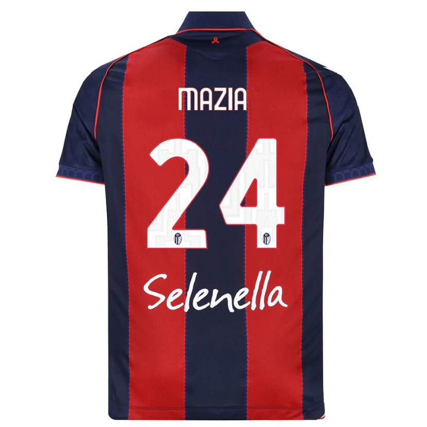 Danxen Kid Andrea Mazia #24 Royal Blue Red White Home Jersey 2026/27 T-Shirt