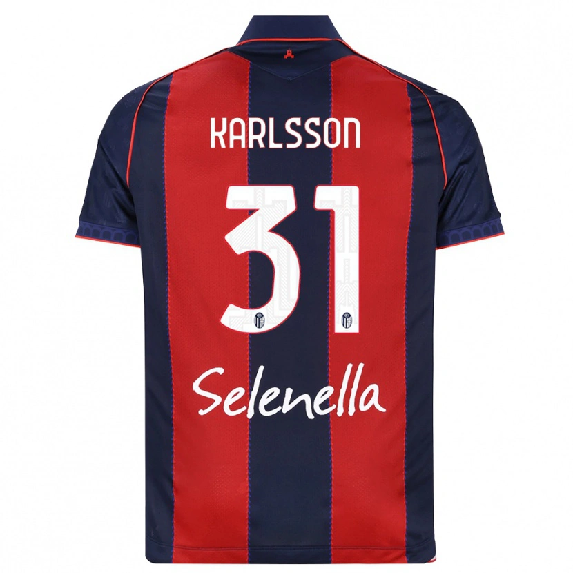 Danxen Kid Kazper Karlsson #31 Royal Blue Red White Home Jersey 2026/27 T-Shirt