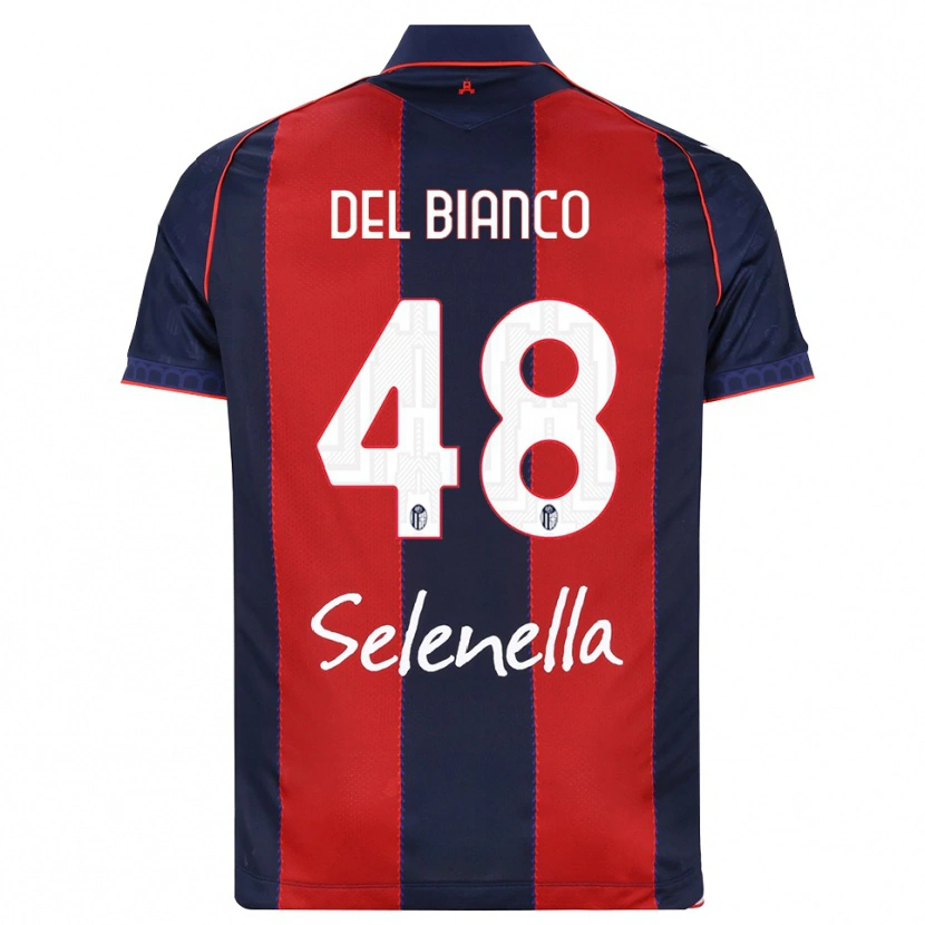 Danxen Kid Riccardo Del Bianco #48 Royal Blue Red White Home Jersey 2026/27 T-Shirt