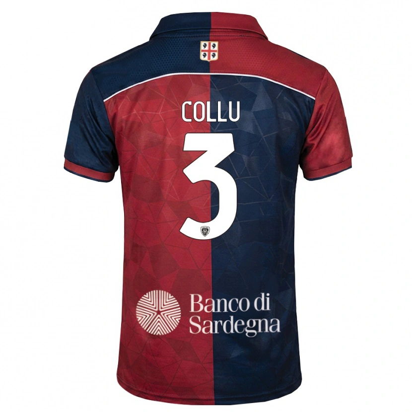 Danxen Kid Davide Collu #3 Burgundy Royal Blue Home Jersey 2026/27 T-Shirt