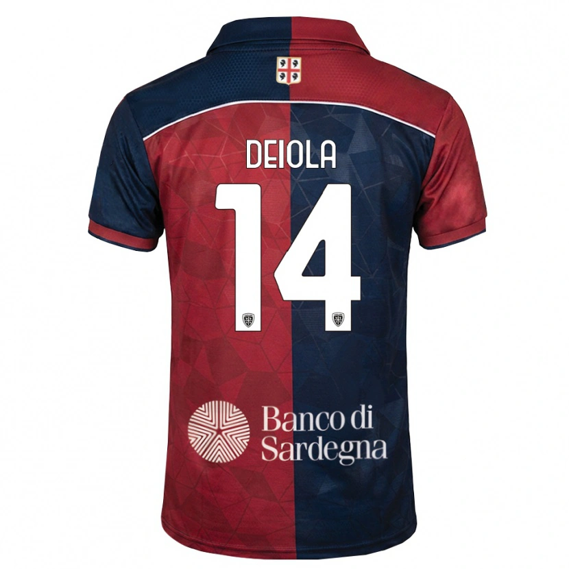 Danxen Kid Alessandro Deiola #14 Burgundy Royal Blue Home Jersey 2026/27 T-Shirt
