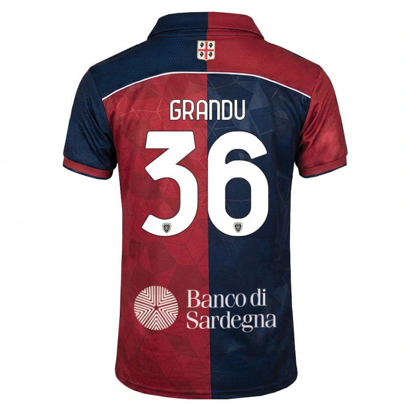 Danxen Kid Nicola Grandu #36 Burgundy Royal Blue Home Jersey 2026/27 T-Shirt