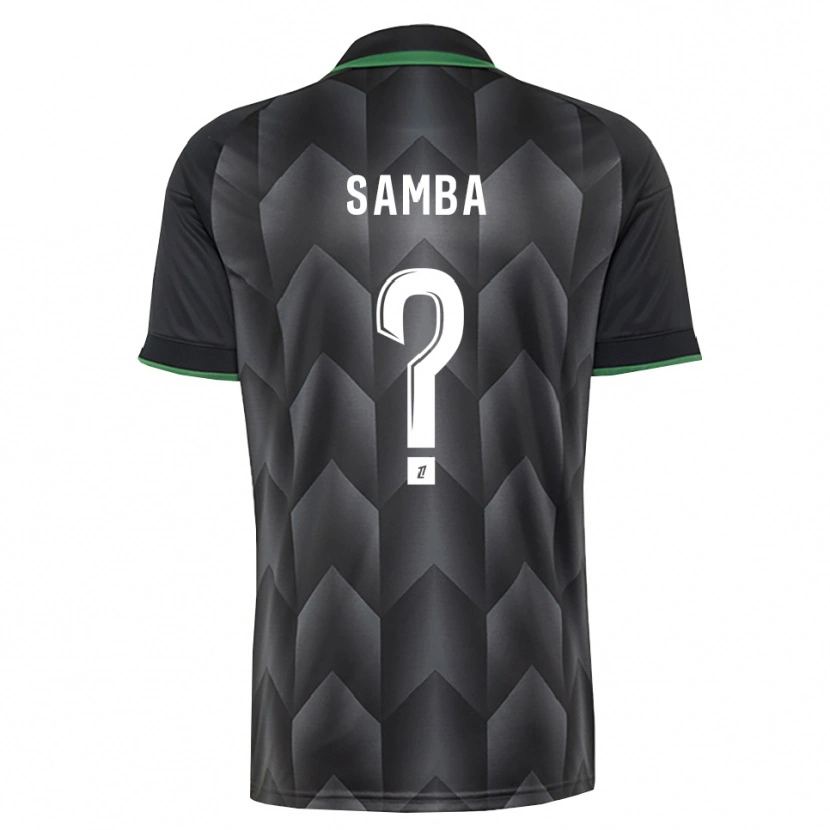 Danxen Kid Emmanuel Samba #0 White Black Green Away Jersey 2026/27 T-Shirt