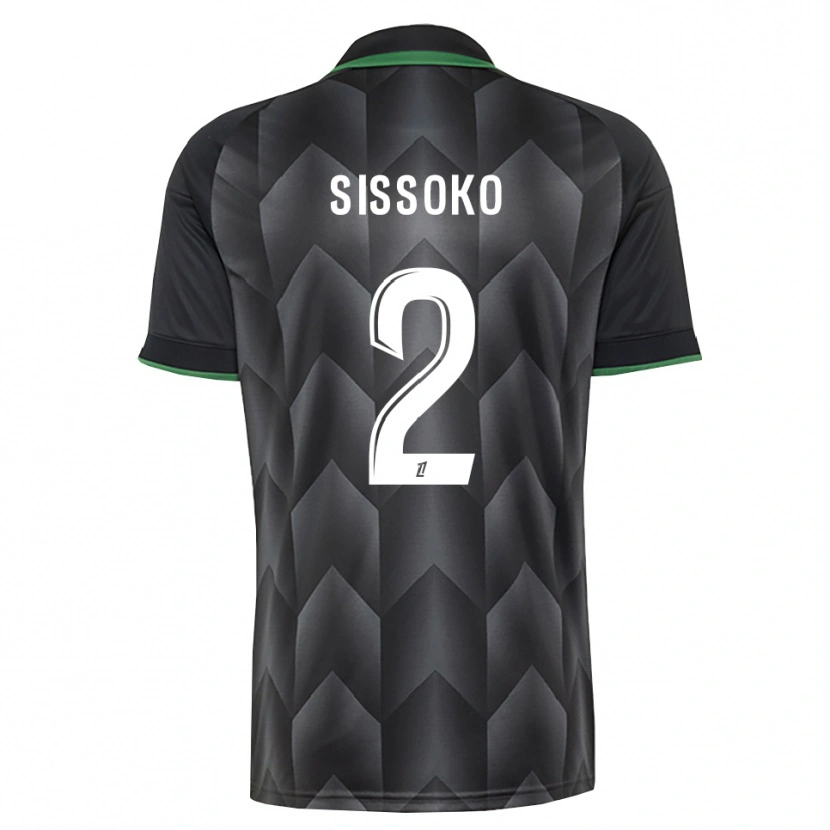 Danxen Kid Mustapha Sissoko #2 White Black Green Away Jersey 2026/27 T-Shirt