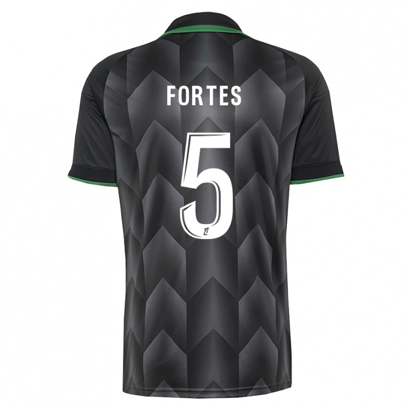 Danxen Kid Steven Fortes #5 White Black Green Away Jersey 2026/27 T-Shirt