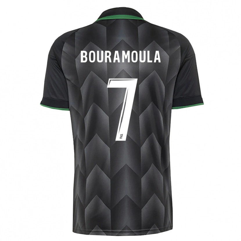 Danxen Kid Ilies Bouramoula #7 White Black Green Away Jersey 2026/27 T-Shirt