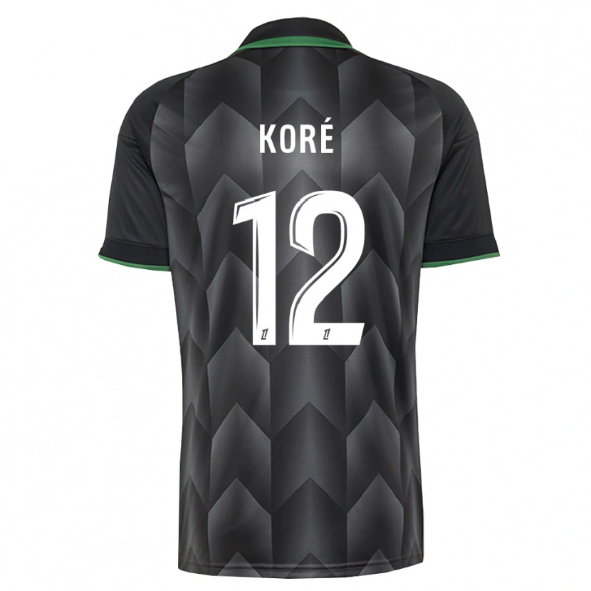 Danxen Kid Mathis Koré #12 White Black Green Away Jersey 2026/27 T-Shirt