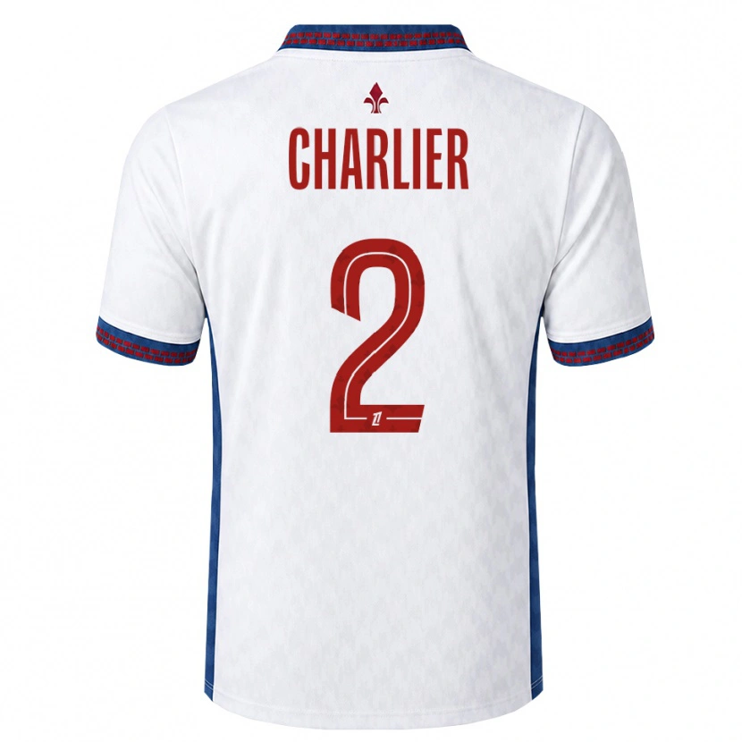 Danxen Kid Amaury Charlier #2 Red White Blue Away Jersey 2026/27 T-Shirt