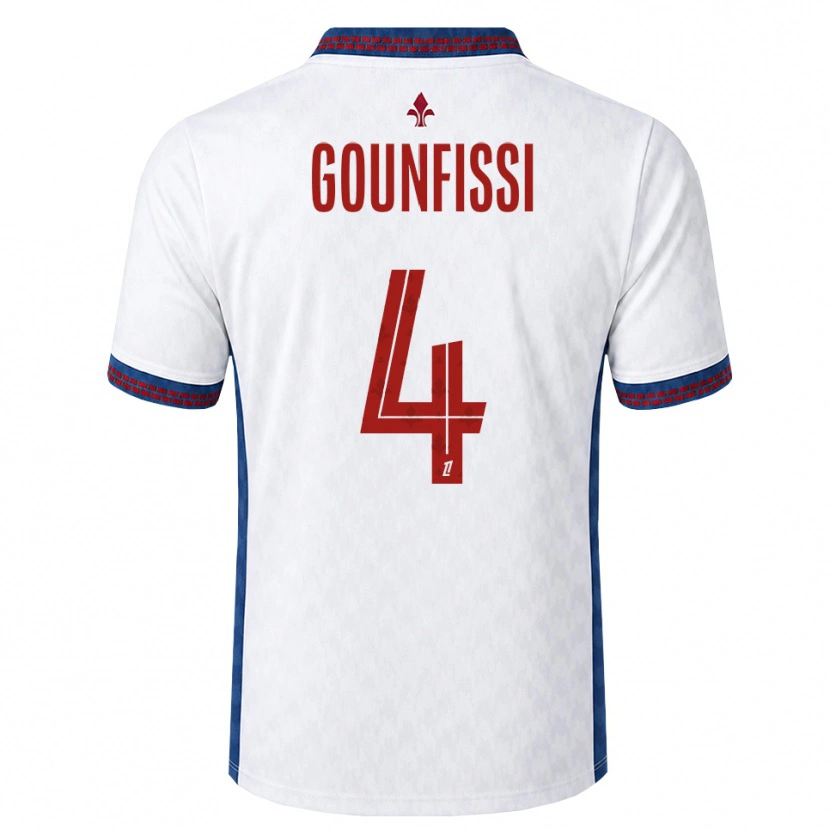 Danxen Kid Mouad Gounfissi #4 Red White Blue Away Jersey 2026/27 T-Shirt
