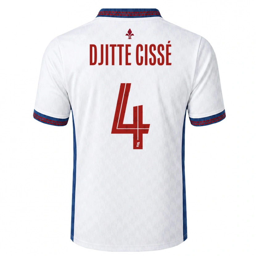 Danxen Kid Babacar Djitte Cissé #4 Red White Blue Away Jersey 2026/27 T-Shirt