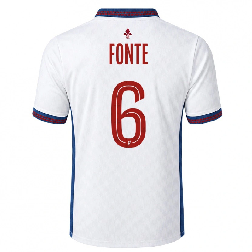 Danxen Kid Jose Fonte #6 Red White Blue Away Jersey 2026/27 T-Shirt