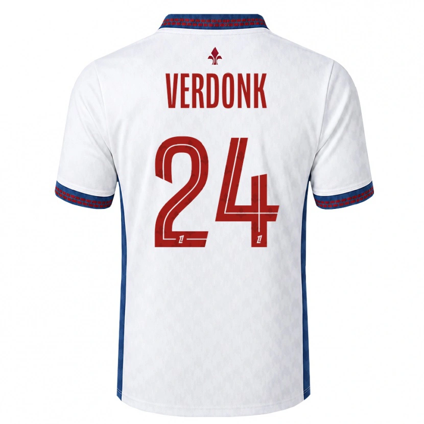 Danxen Kid Calvin Verdonk #24 Red White Blue Away Jersey 2026/27 T-Shirt