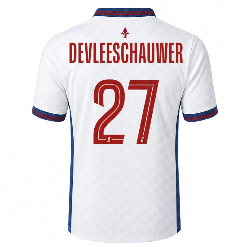 Danxen Kid Gwenaëlle Devleeschauwer #27 Red White Blue Away Jersey 2026/27 T-Shirt