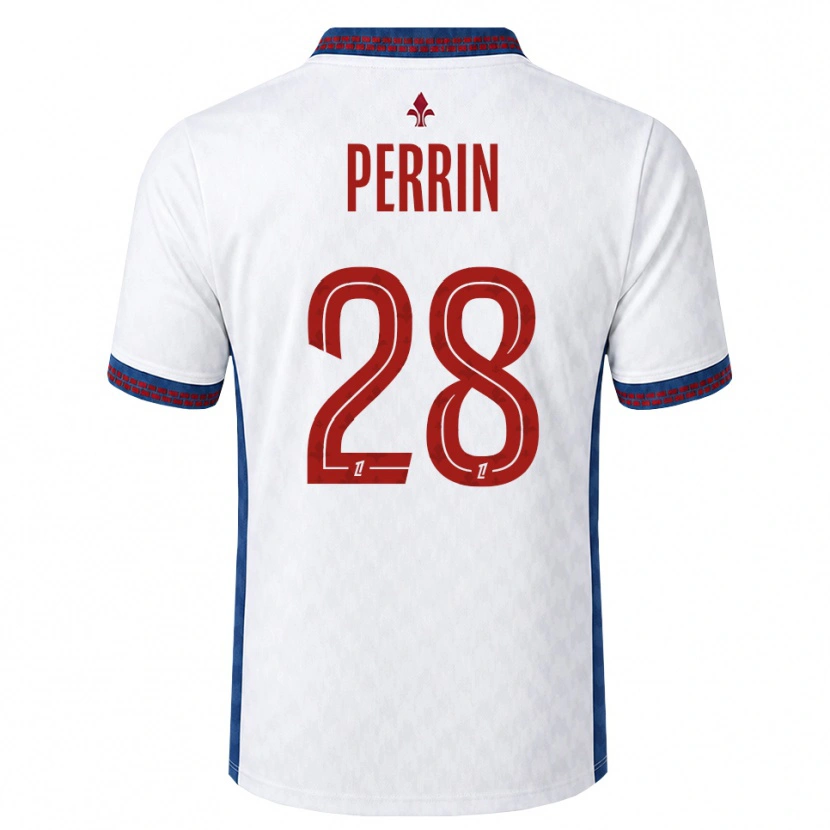 Danxen Kid Gaëtan Perrin #28 Red White Blue Away Jersey 2026/27 T-Shirt